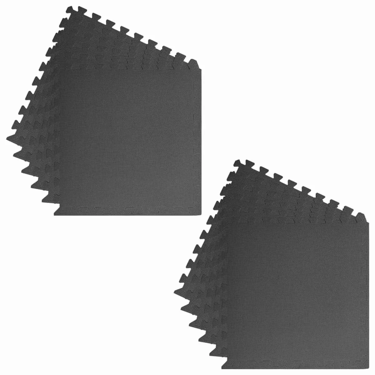 Pool Ground Mat 12 Pieces Black EVA Foam Modular Interlocking Tiles Poolside