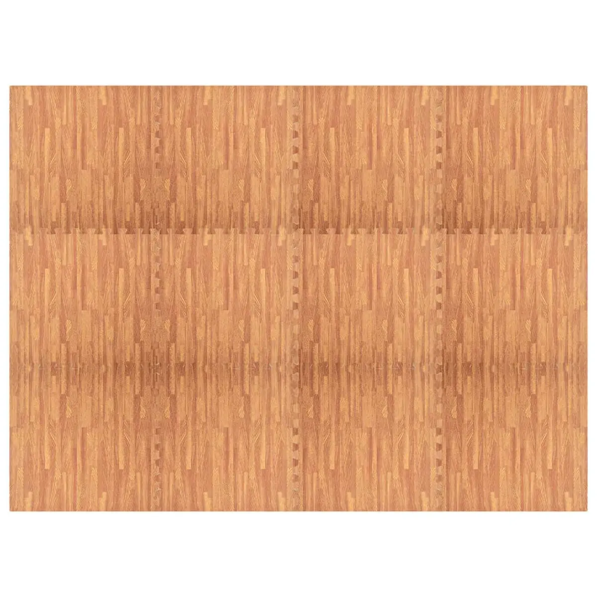 Brown EVA Foam Pool Ground Mat Set of 12