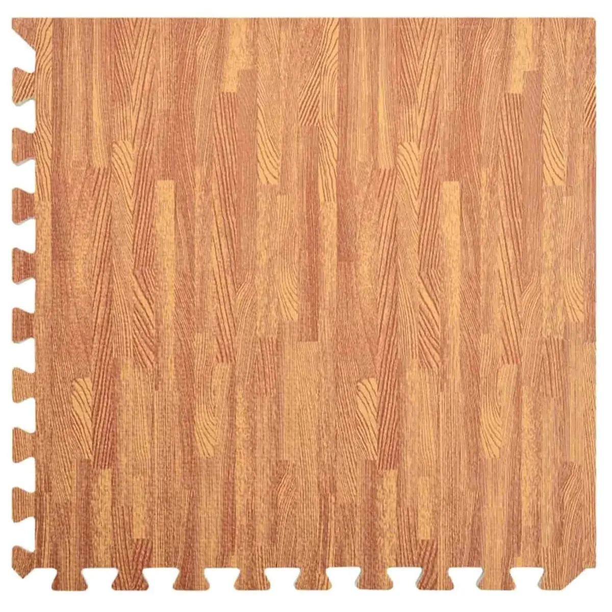 Brown EVA Foam Pool Ground Mat Set of 12