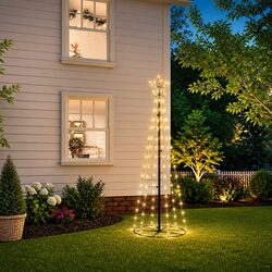 LED Christmas Cone Tree with 108 Warm White Lights