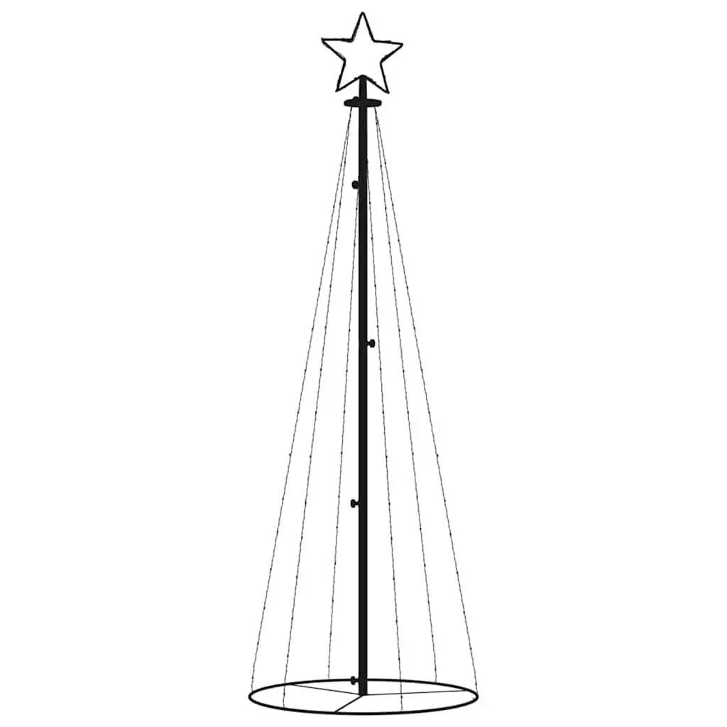 LED Christmas Cone Tree with 108 Warm White Lights