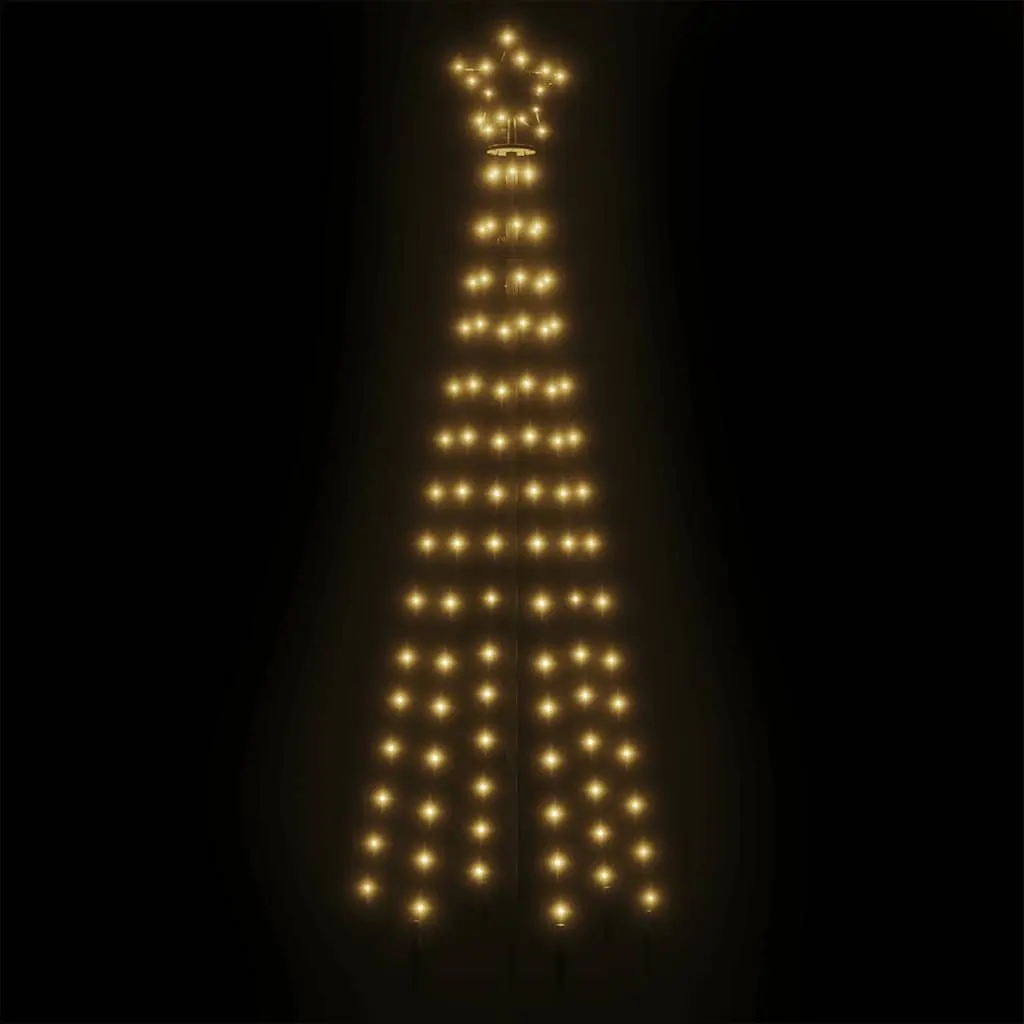 LED Christmas Cone Tree with 108 Warm White Lights