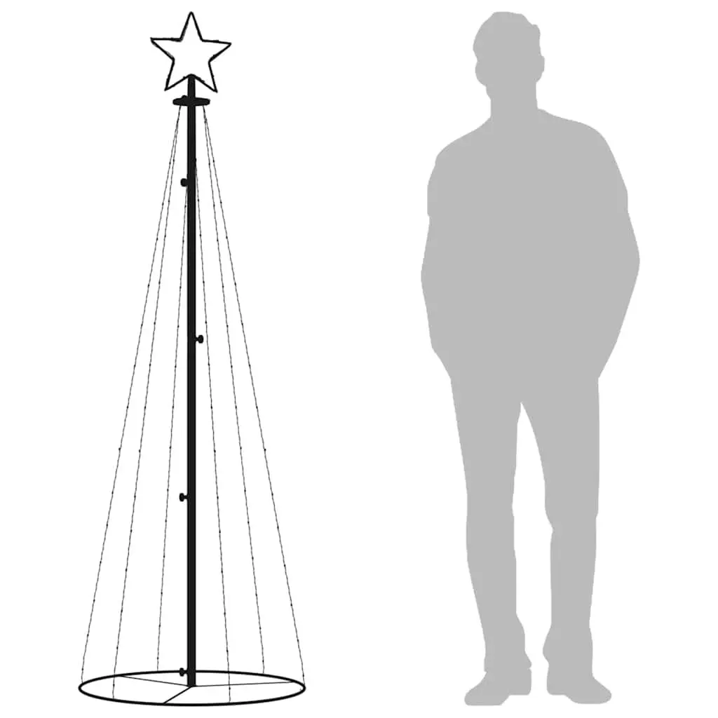 LED Christmas Cone Tree with 108 Warm White Lights