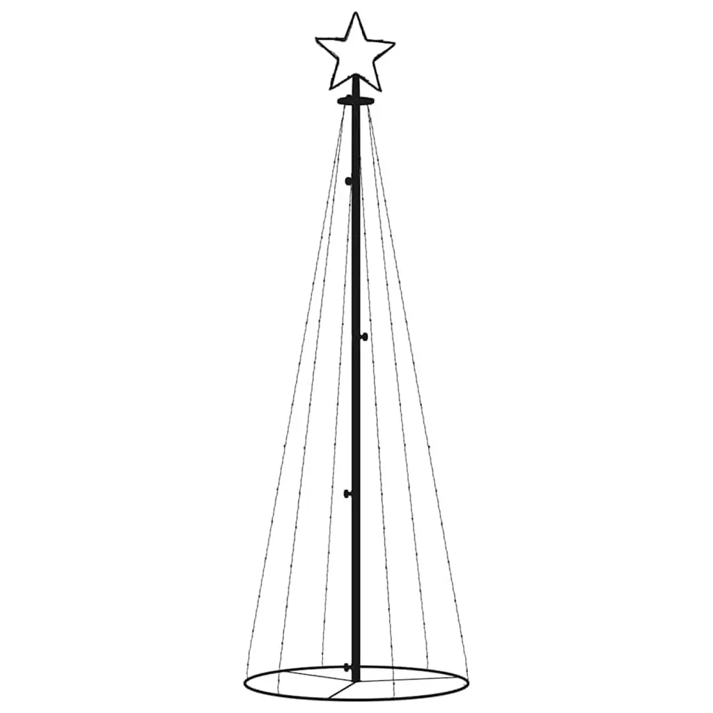 Christmas Cone Tree Cold White 108 LEDs 70x180cm Indoor Outdoor Holiday
