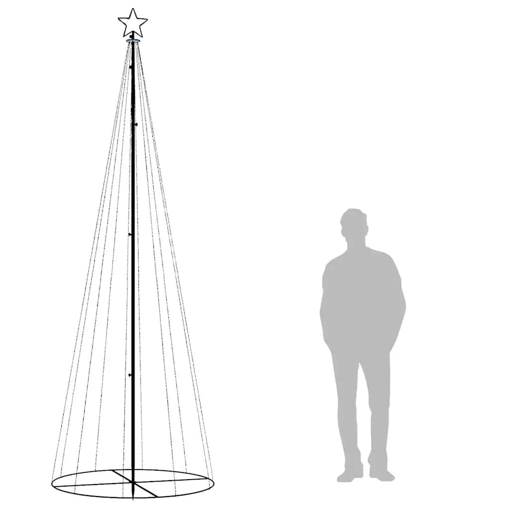 Christmas Cone Tree 310 LED Warm White 100x300cm Indoor Outdoor Seasonal