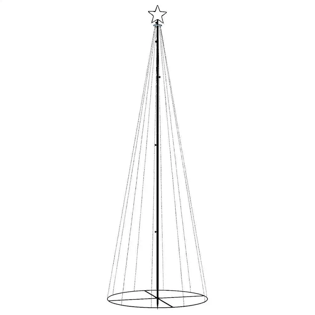 Christmas Cone Tree with 310 Cold White LEDs