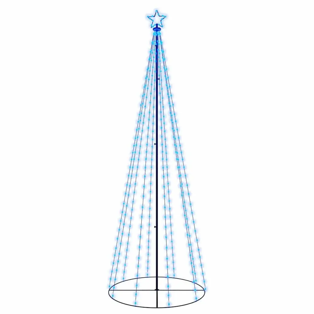 Christmas Cone Tree LED 310 Blue 100cm Diameter 300cm Height Indoor Outdoor Decoration
