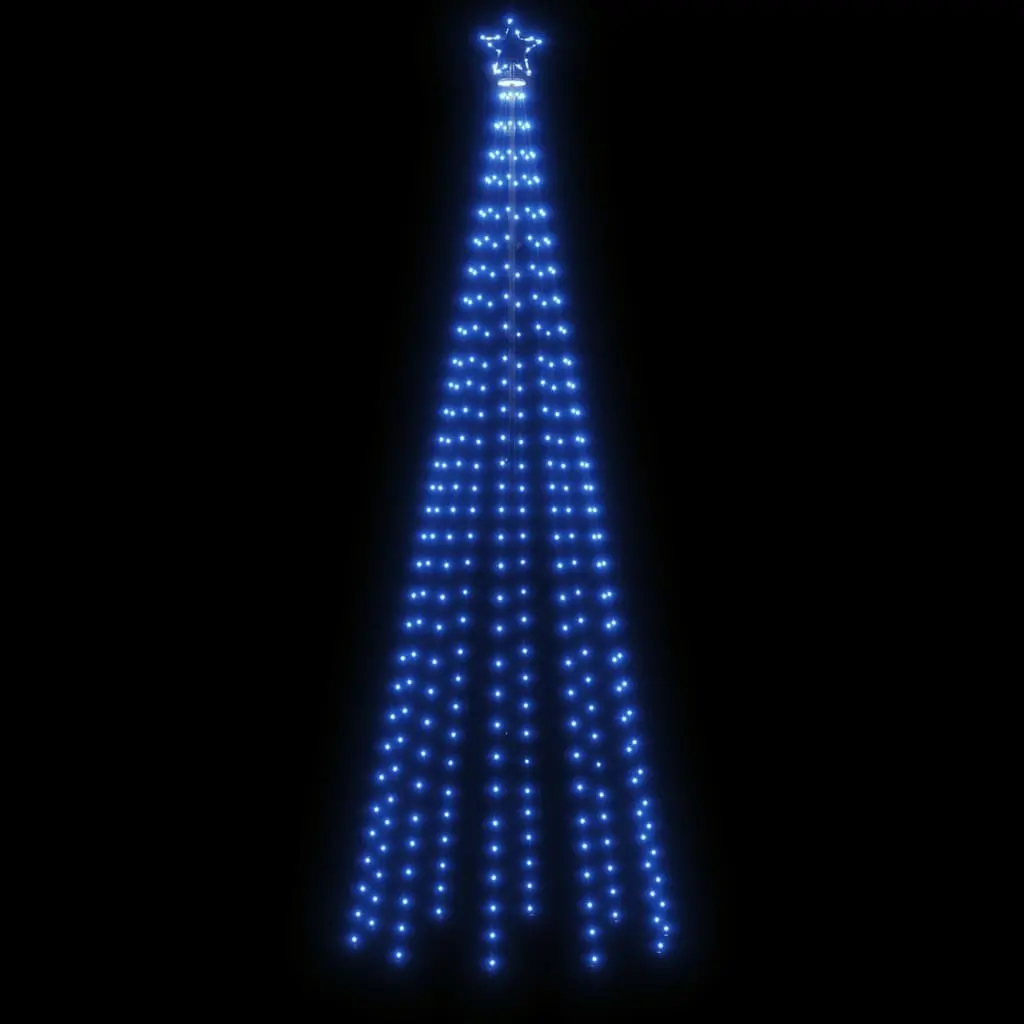 Christmas Cone Tree LED 310 Blue 100cm Diameter 300cm Height Indoor Outdoor Decoration