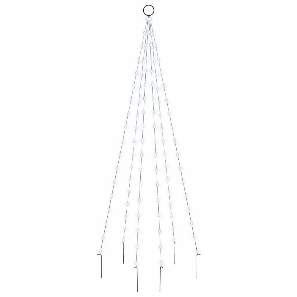 Christmas Tree Flagpole Light 180cm Cold White