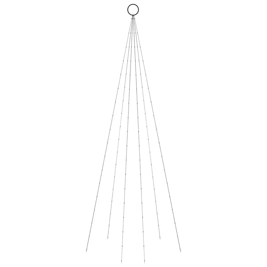 Christmas Tree Flagpole Light 180cm Cold White