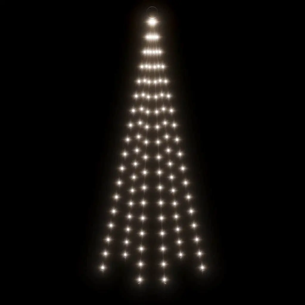 Christmas Tree Flagpole Light 180cm Cold White