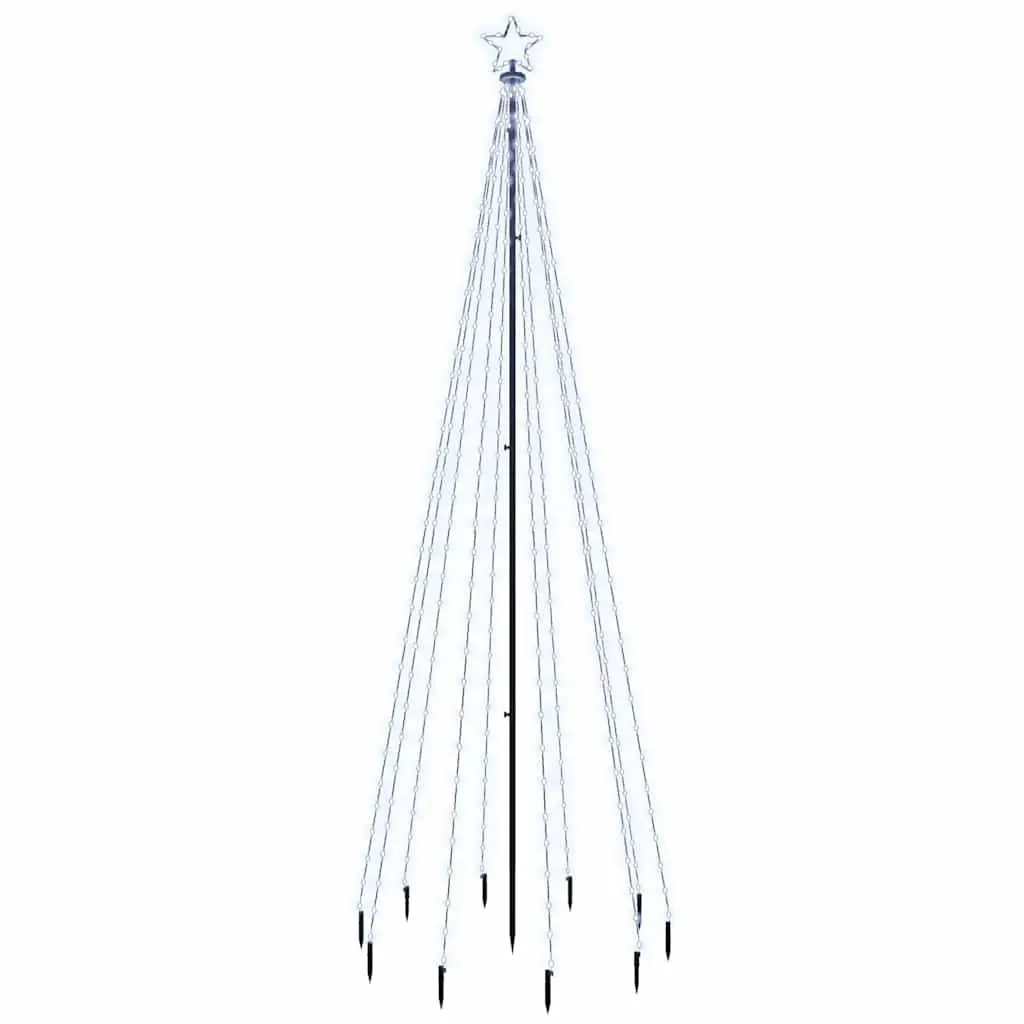 Christmas Tree with Spike and 310 Cold White LEDs