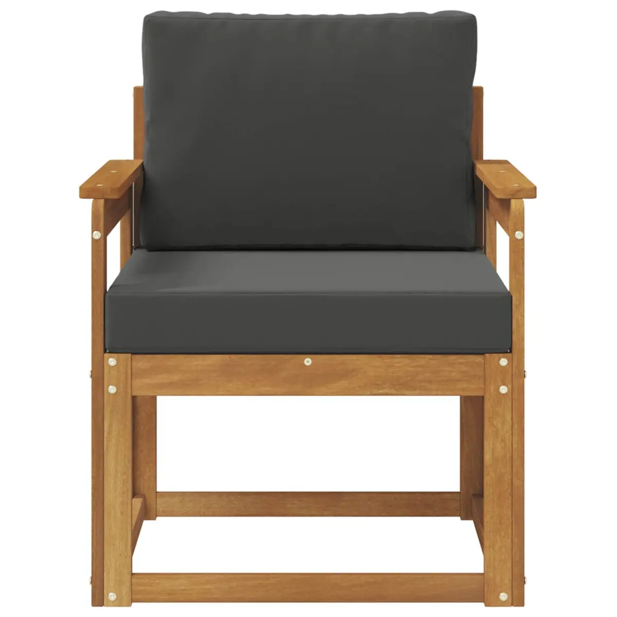 Solid Acacia Wood Outdoor Sectional Sofa Set for Patios
