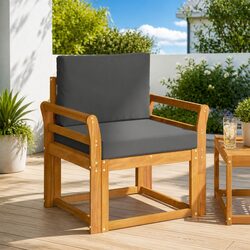 Premium Outdoor Sectional Sofa Set in Solid Acacia Wood