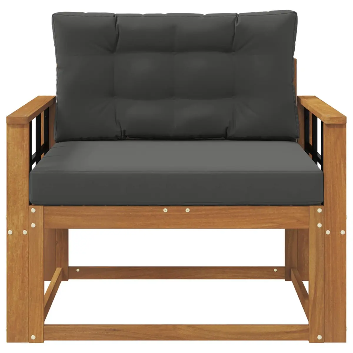 Middle Sofa Section in Solid Acacia Wood for Patios
