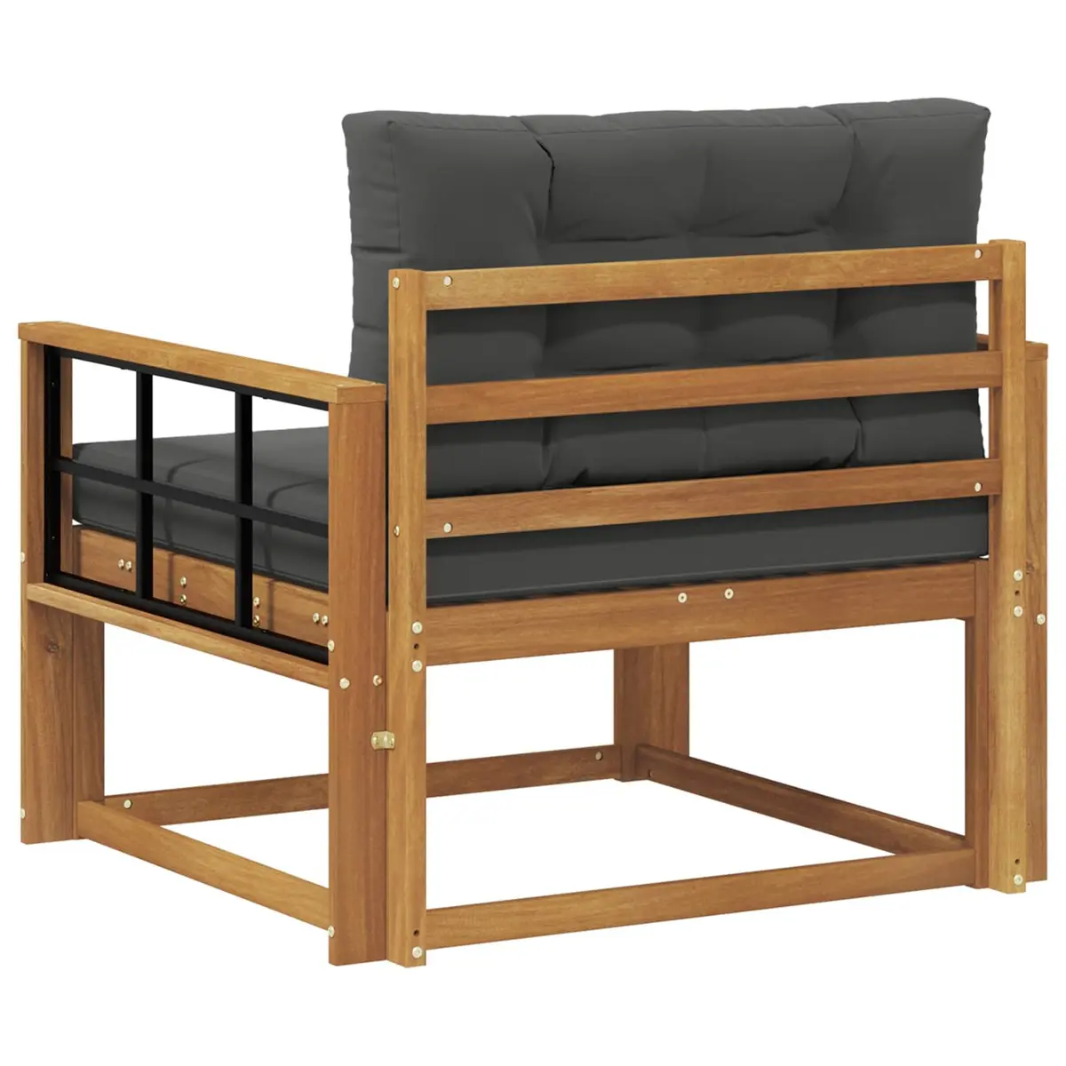 Middle Sofa Section in Solid Acacia Wood for Patios