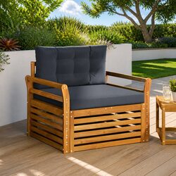 Brown Modular Outdoor Sectional Sofa Set for Garden