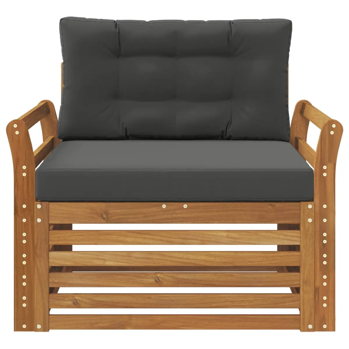 Brown Modular Outdoor Sectional Sofa Set for Garden