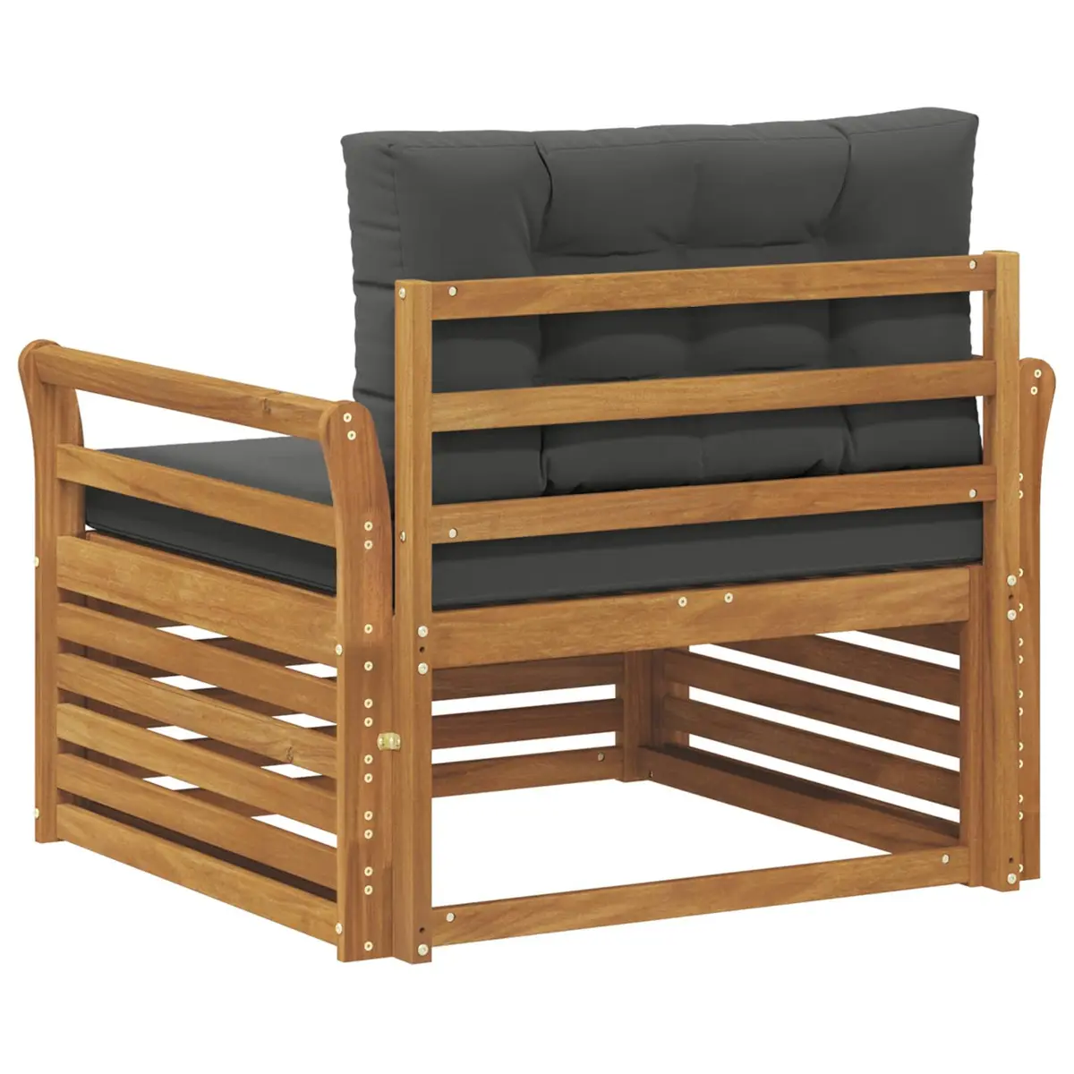Brown Modular Outdoor Sectional Sofa Set for Garden
