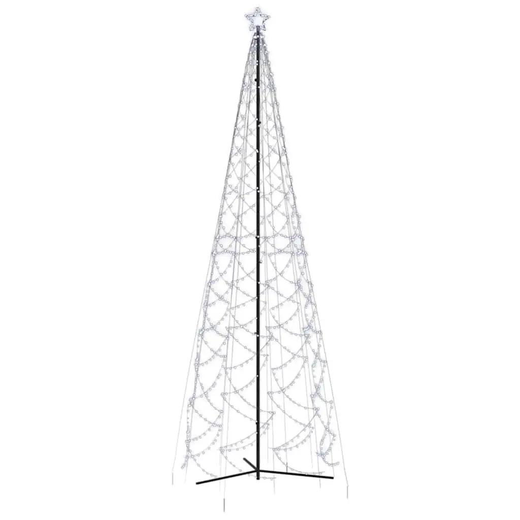 Christmas Cone Tree LED 500cm Tall 160cm Wide Cold White