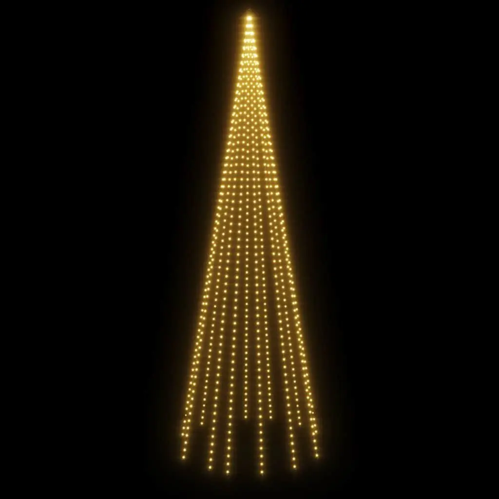 LED Christmas Tree 500cm Warm White 732 LEDs 8 Effects