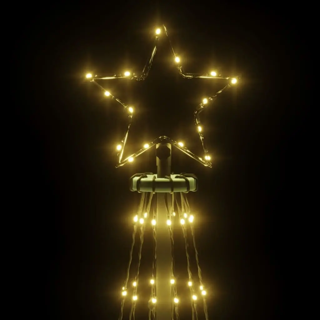 Christmas Tree with Spike 500cm White Warm White LEDs 8 Light Effects