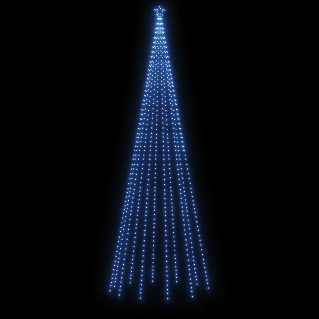 500cm Blue Christmas Tree with Spike & 732 LEDs