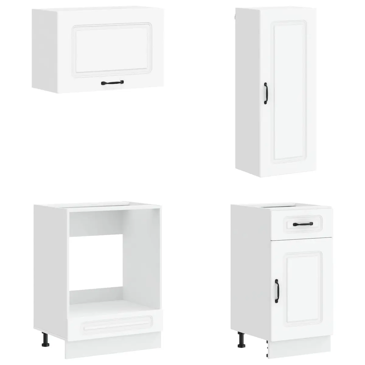 Kitchen Unit Engineered Wood 8 Pieces White