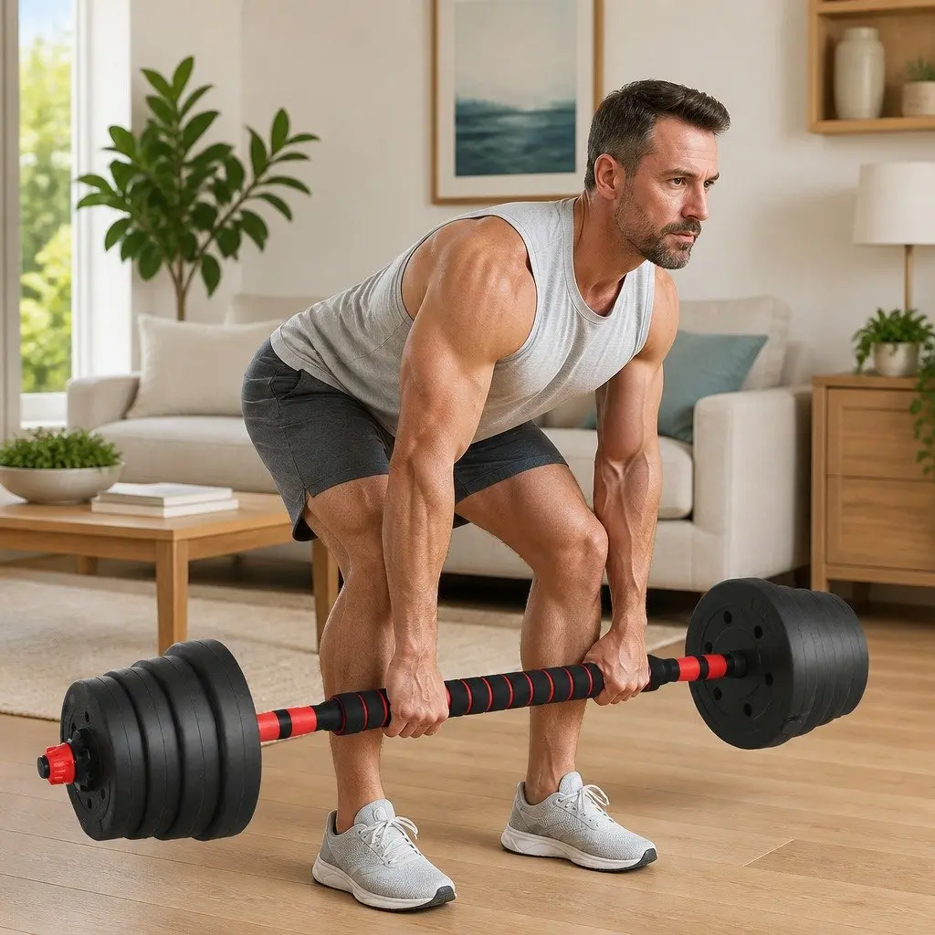 Adjustable 4-in-1 Dumbbell Set 40kg for Home Workouts