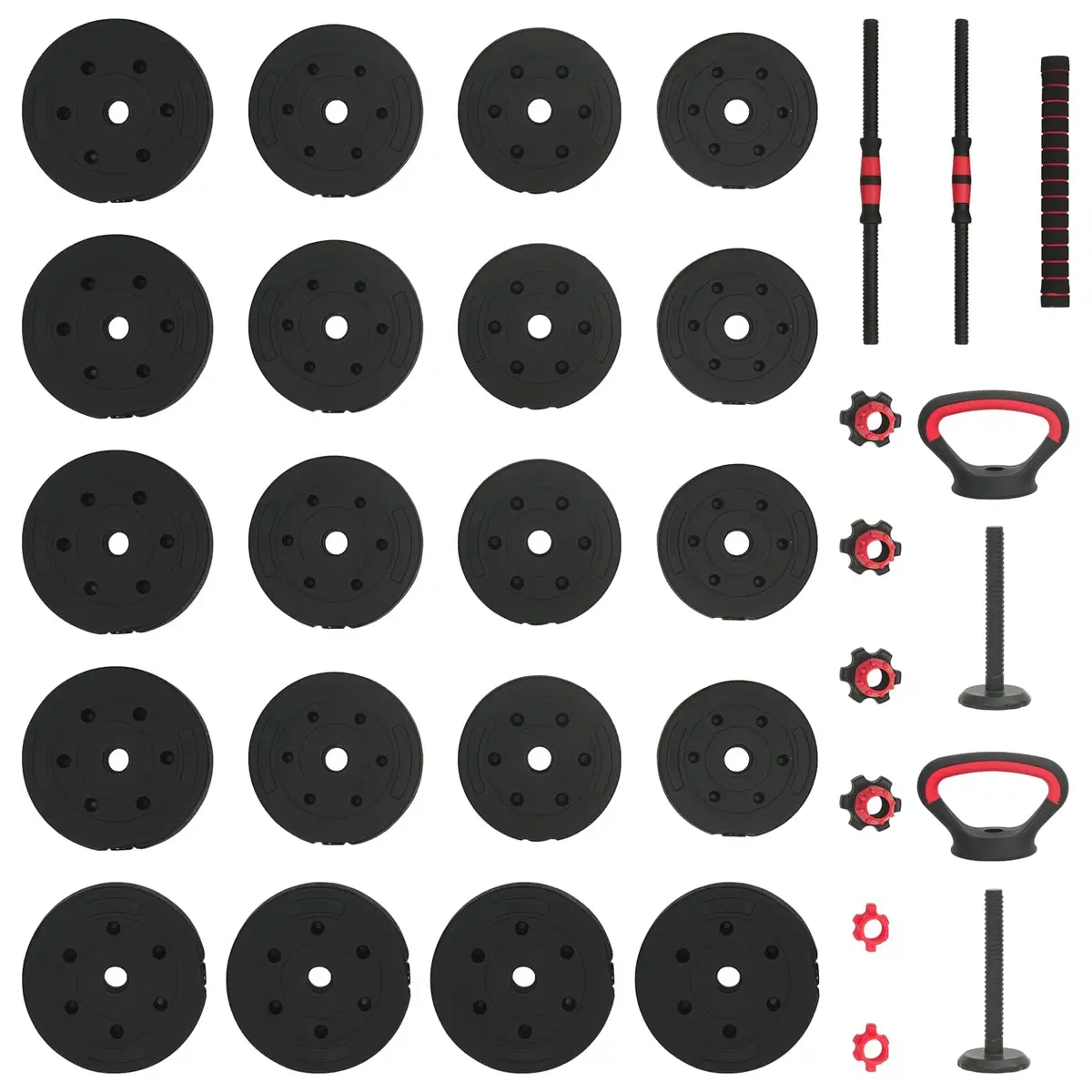 Adjustable 4-in-1 Dumbbell Set 40kg for Home Workouts