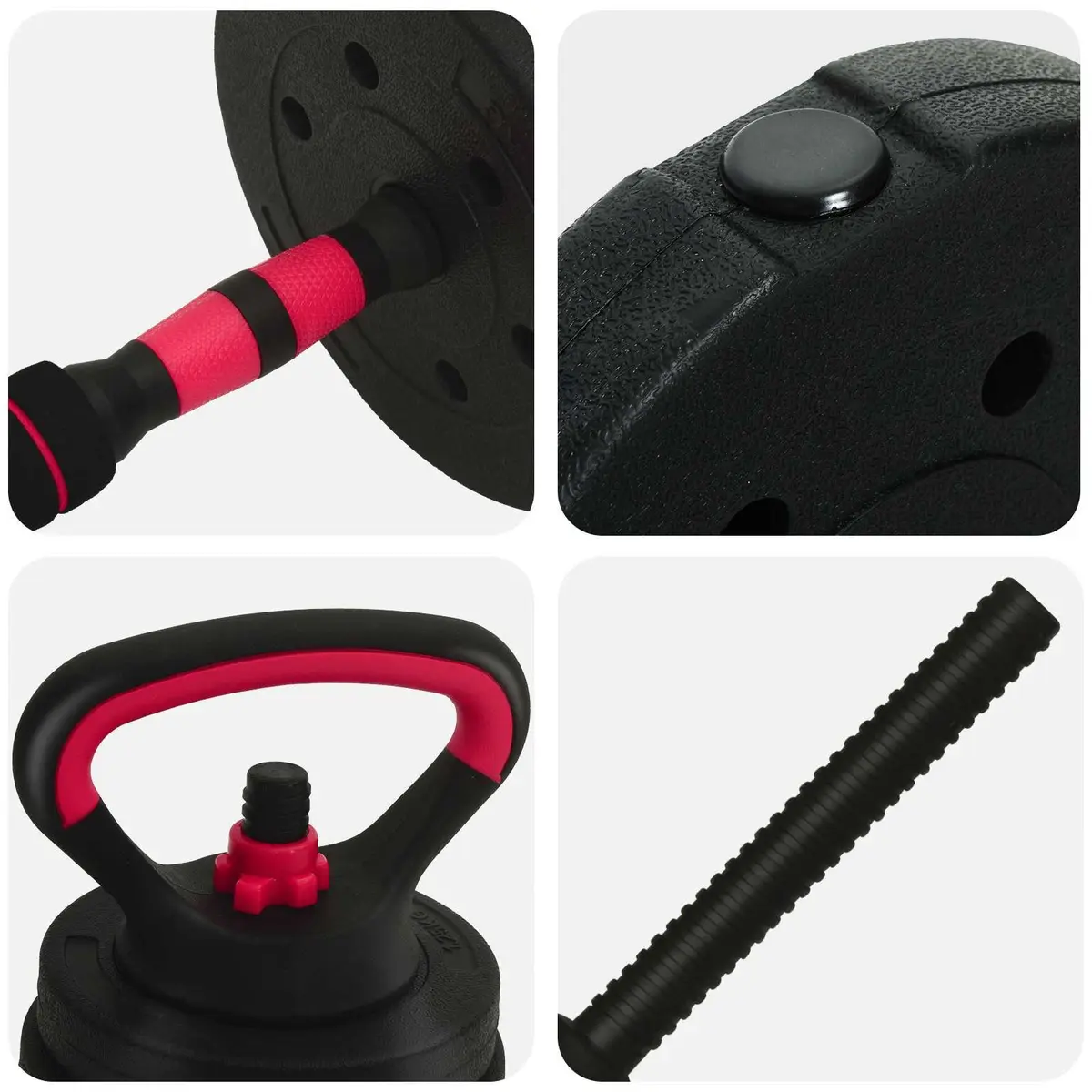 Adjustable 4-in-1 Dumbbell Set 40kg for Home Workouts