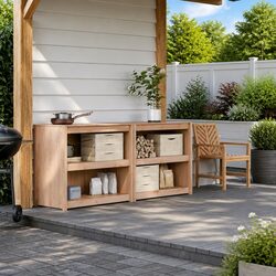 Durable Outdoor Kitchen Cabinet Set with Modular Design