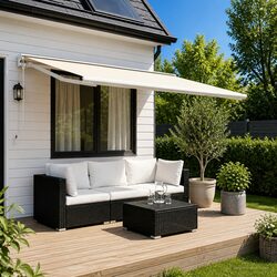 Premium Cream Awning Replacement Fabric 400 x 300 cm