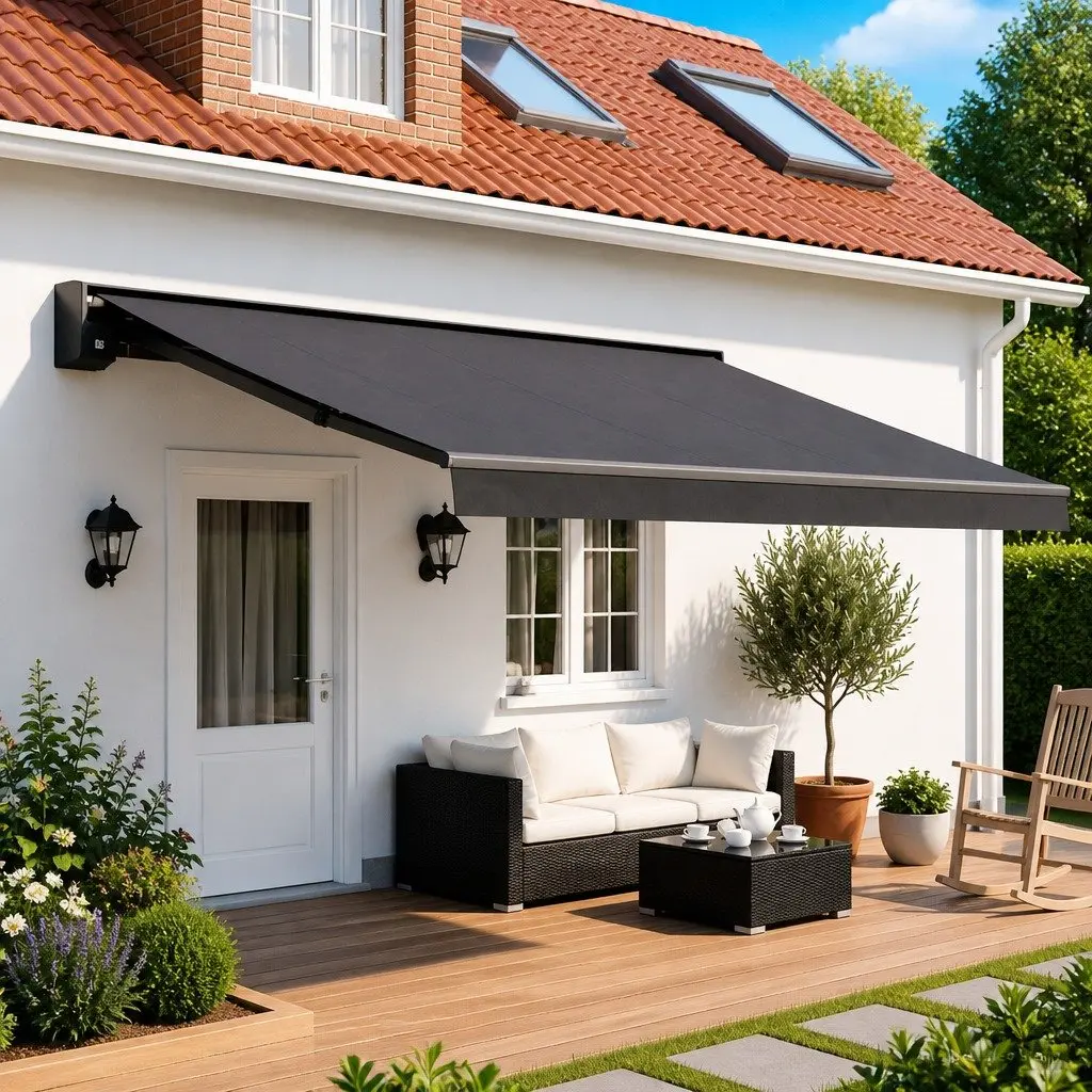 Awning Replacement Fabric in Anthracite 400 x 300 cm