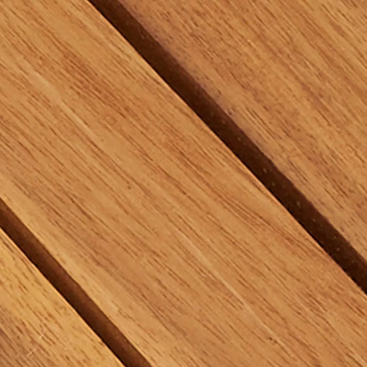 Interlocking Acacia Hardwood Decking Tile Brown 30x30cm Square