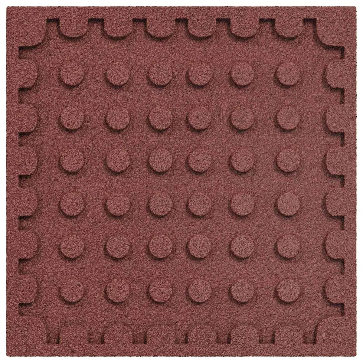 Red Fall Protection Tiles 12 pcs 50 x 50 cm