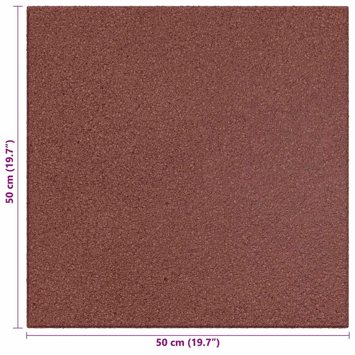 Red Fall Protection Tiles 12 pcs 50 x 50 cm