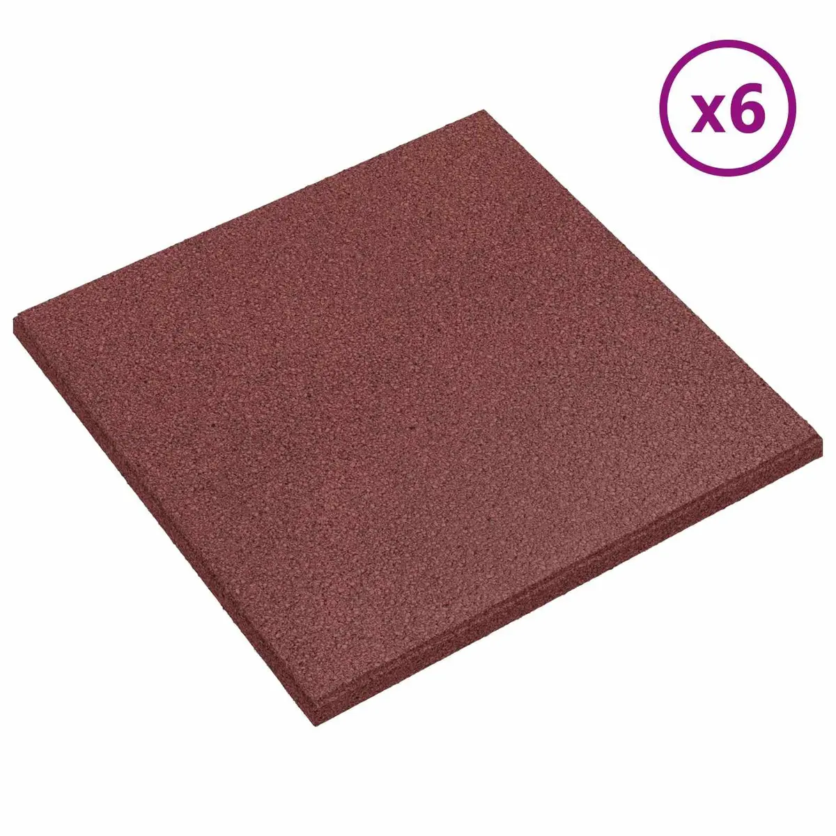 Red Fall Protection Tiles 18 pcs 50 x 50 cm