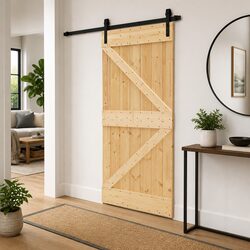 Modern Solid Pine Wood Sliding Door 80 x 210 cm