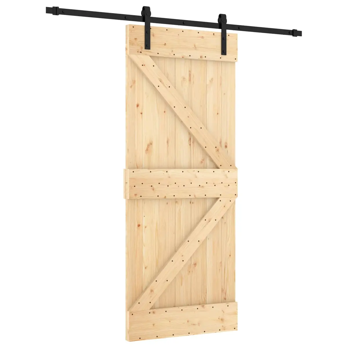 Solid Pine Wood Sliding Door 85 x 210 cm