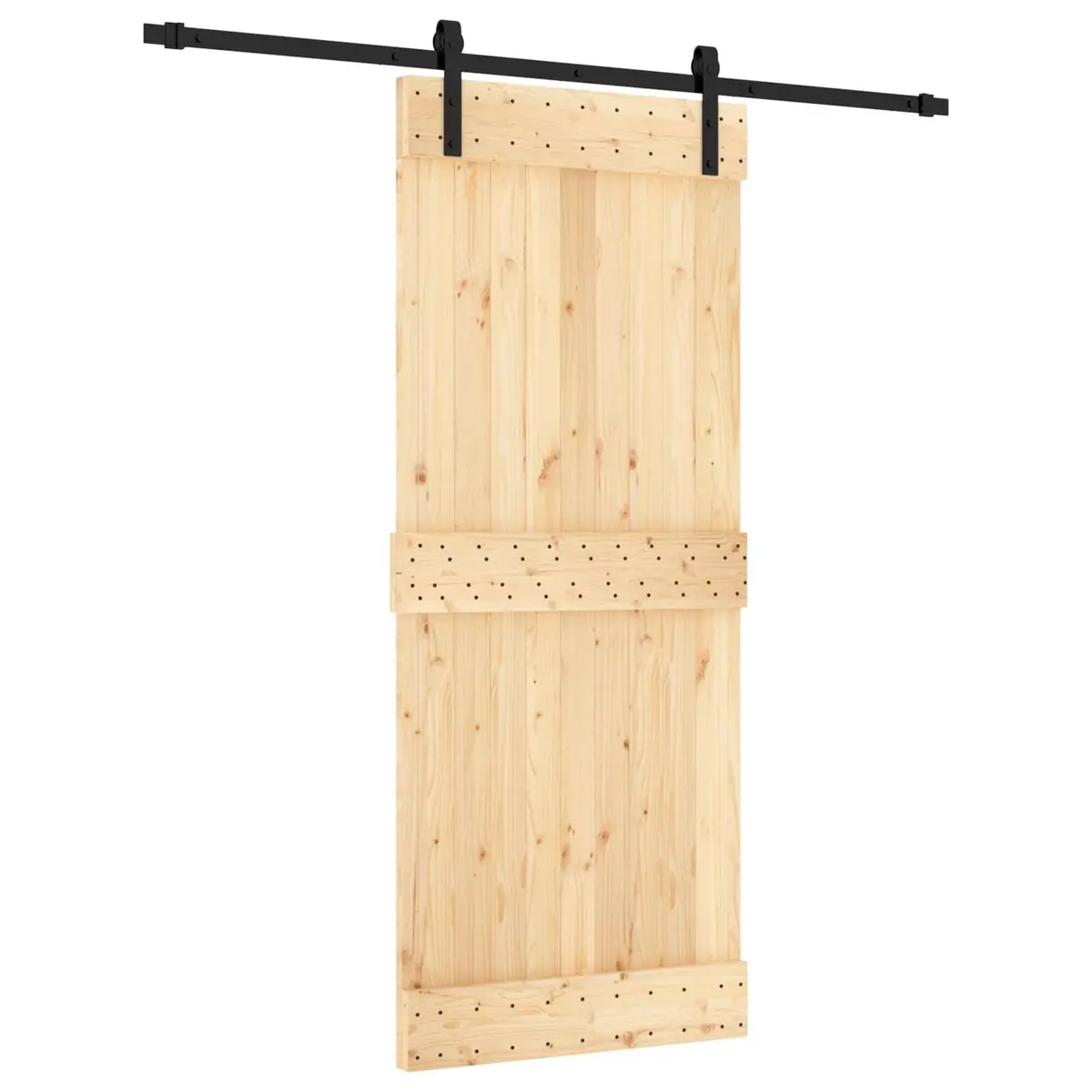 Solid Pine Wood Modern Sliding Door 85 x 210 cm