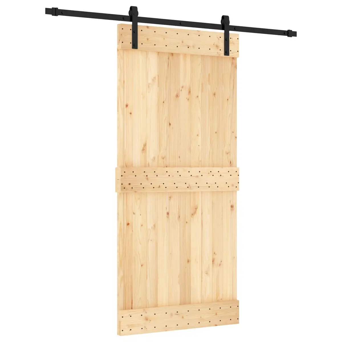 Solid Pine Wood Modern Sliding Door 95 x 210 cm