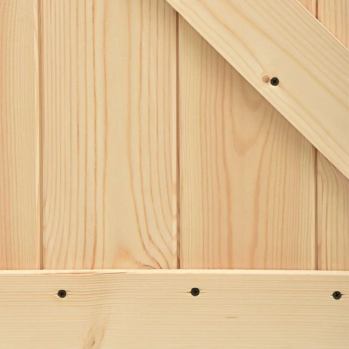 Sliding Door Natural White 80x210cm Solid Pine Wood Space-Saving Modern Interior