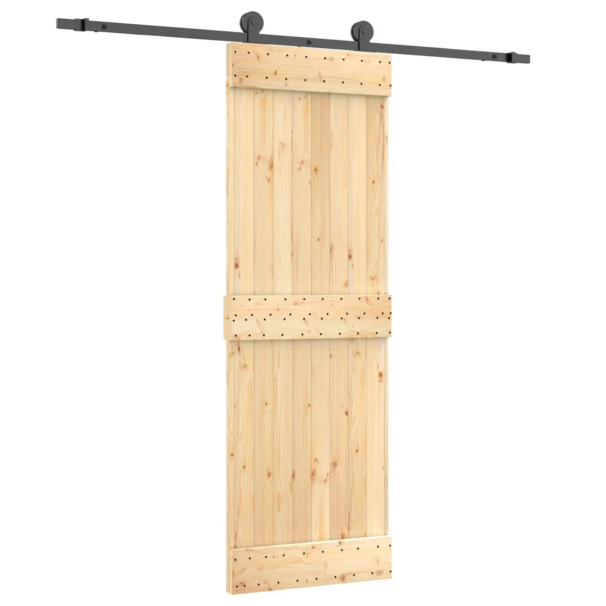 Solid Pine Wood Sliding Door 70x210cm