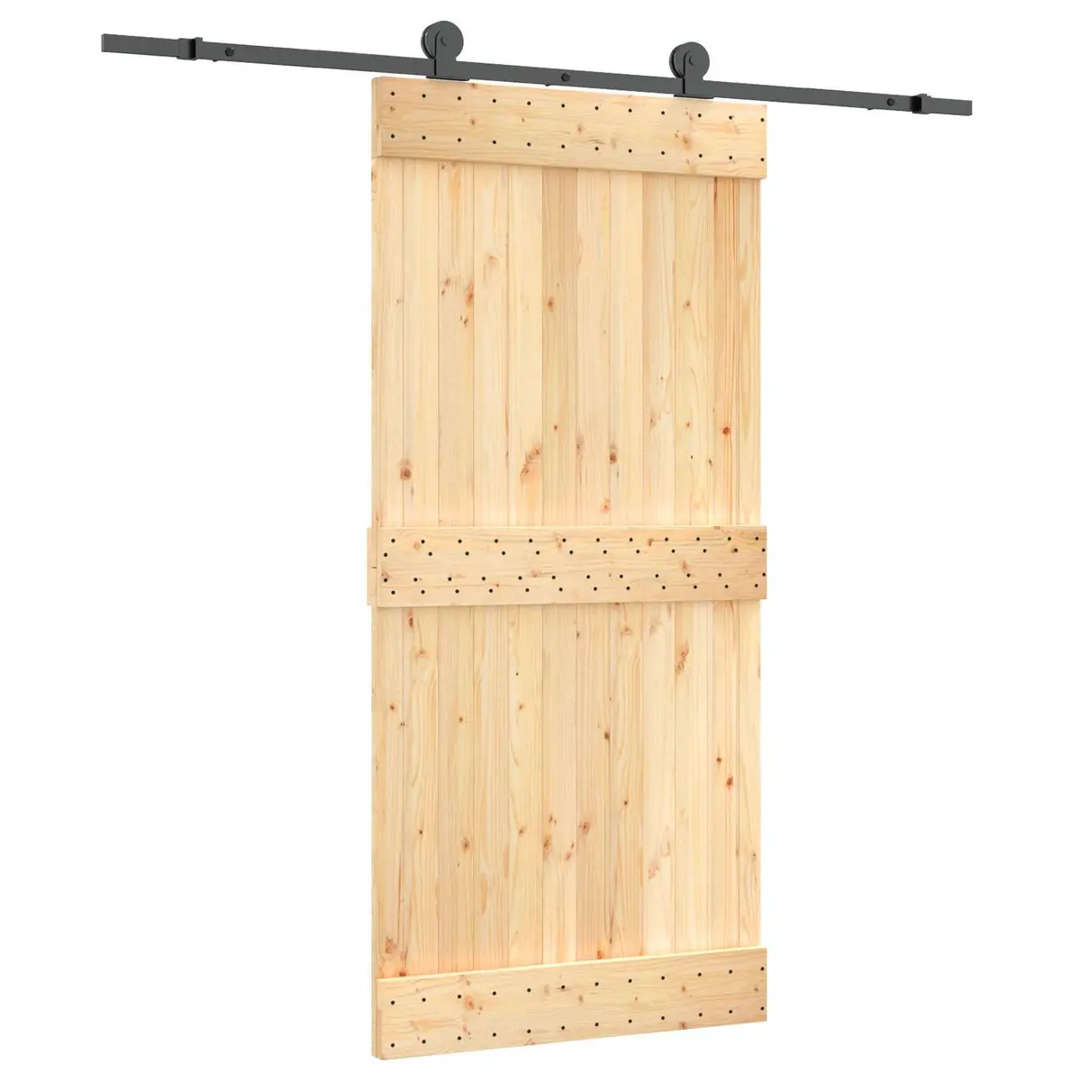 Solid Pine Wood Sliding Door 95x210cm