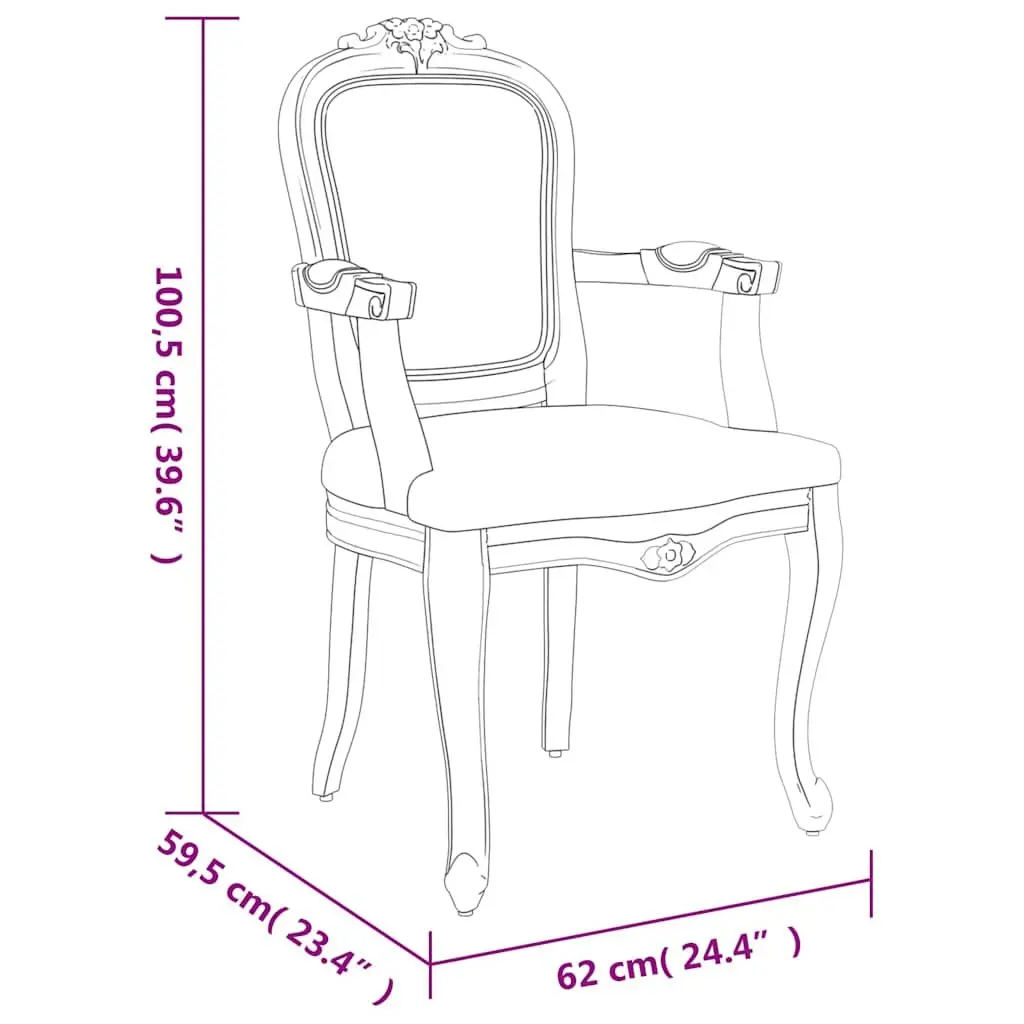 Set of 2 Grey Velvet Dining Chairs with Wooden Legs