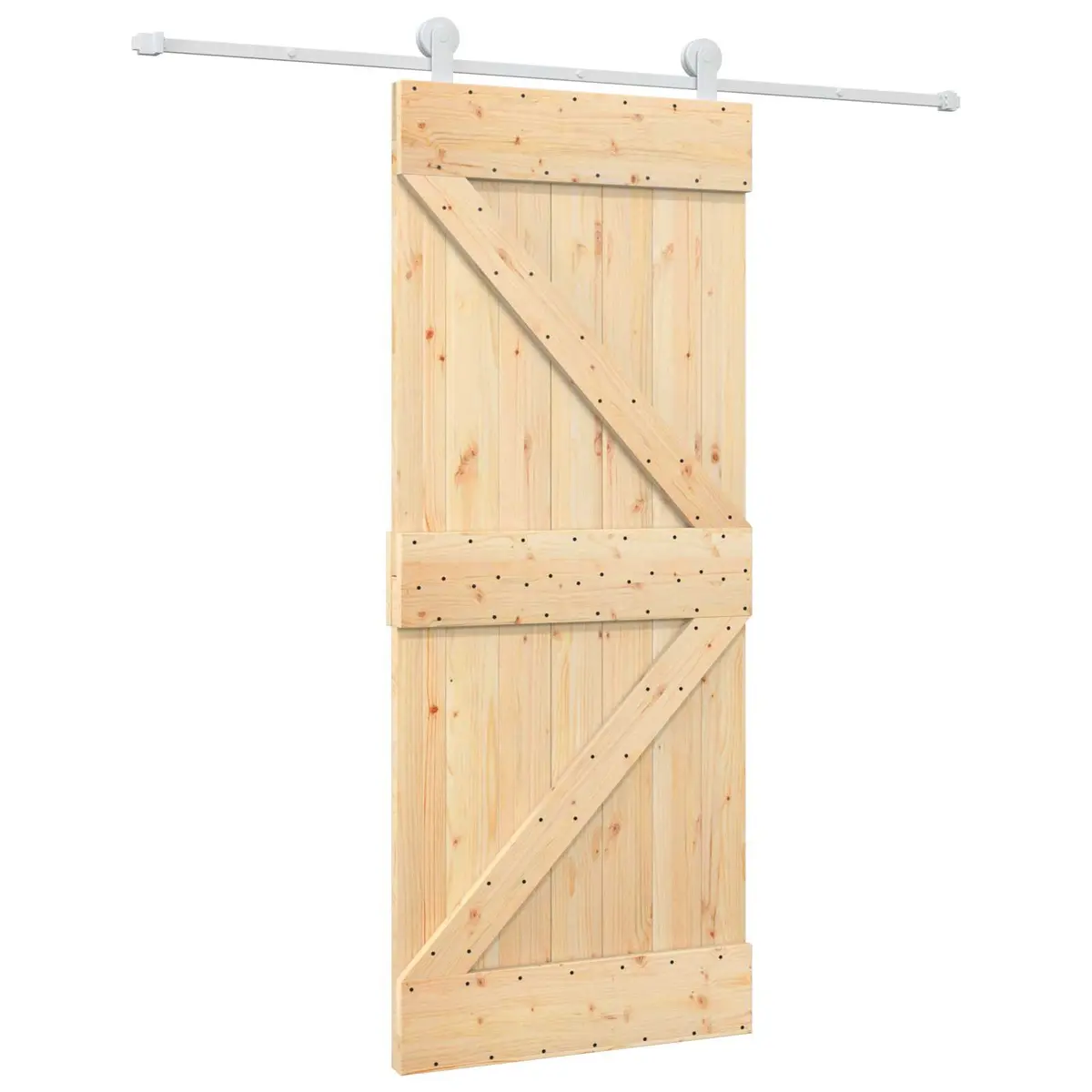 Solid Pine Wood Sliding Door 85 x 210 cm