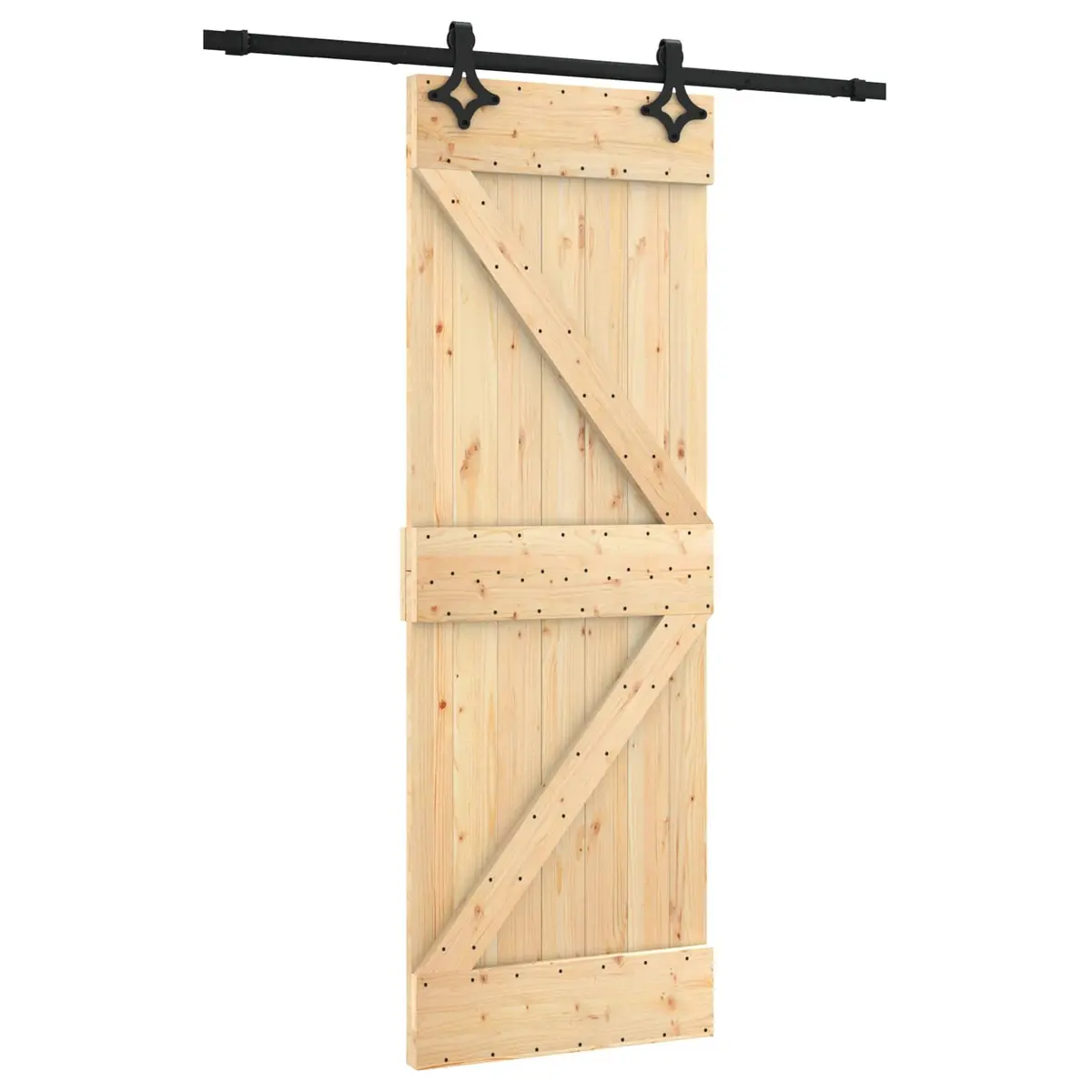 Sliding Door in Solid Pine Wood 70 x 210 cm