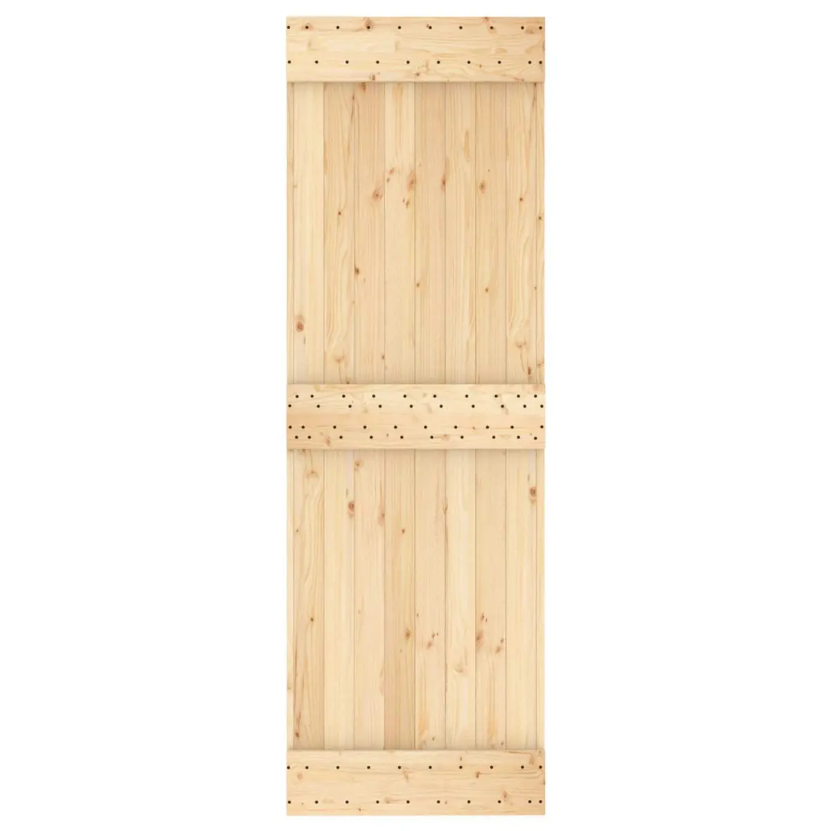 Sliding Door Solid Pine Wood 70 x 210 cm Brown