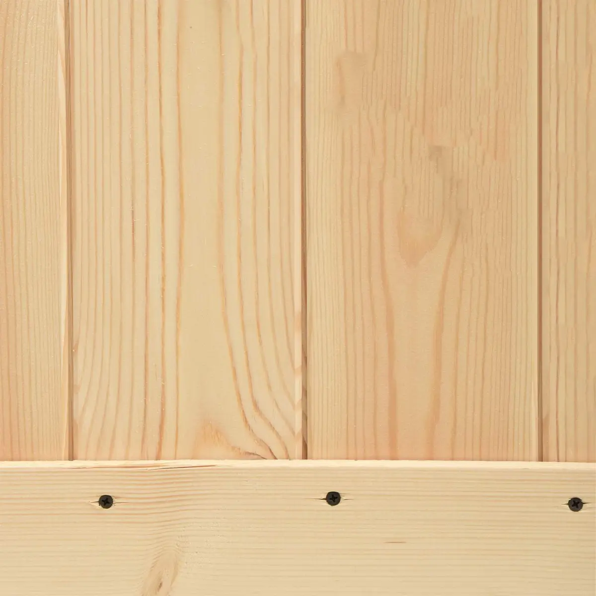 90 x 210 cm Natural White Solid Pine Wood Sliding Door